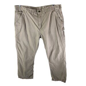 Carhartt Mens B324 Washed Twill Relaxed Fit Pants Beige 44x30 Actual 44x28.5